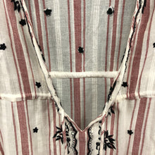 Load image into Gallery viewer, Striped Maxi Dress w/Floral Embroidery (Anouk Grewal)

