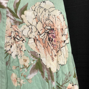 Floral Open Front Kimono Top (Loveriche)