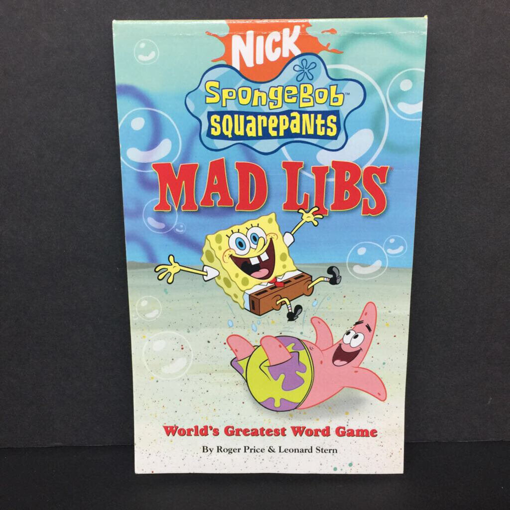 SpongeBob SquarePants Mad Libs (Roger Price & Leonard Stern) -activity character paperback