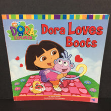 Load image into Gallery viewer, Dora Loves Boots (Dora the Explorer) (Alison Inches) -character paperback
