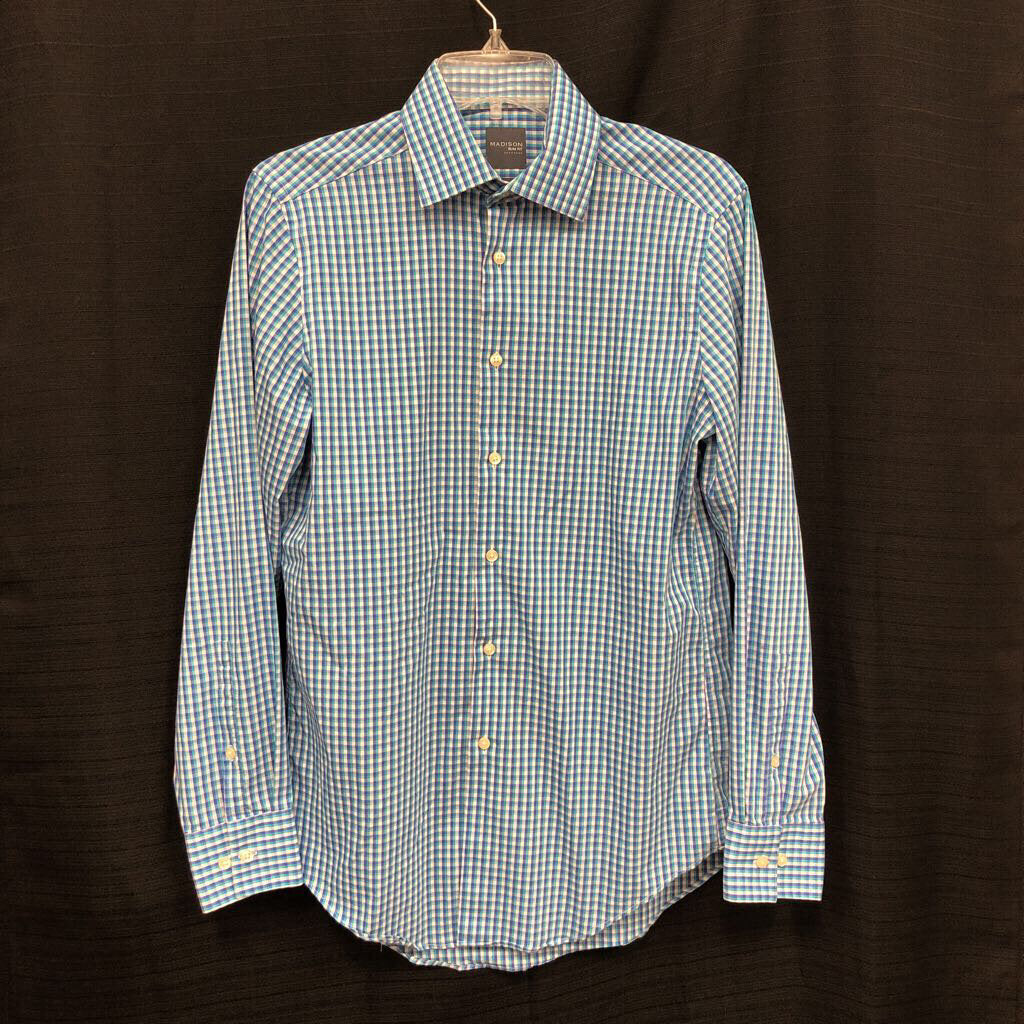 Slim Fit Liquid Soft Stretch Button Down Dress Shirt (Madison)