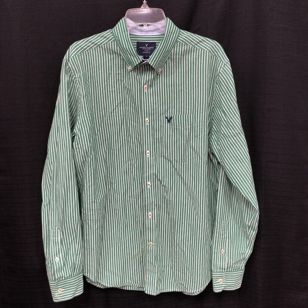Striped Classic Fit Everyday Oxford Striped Button Down Shirt