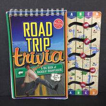 Load image into Gallery viewer, Road Trip Trivia: A Big Book of Backseat Brainteasers (Klutz) -activity hardcover

