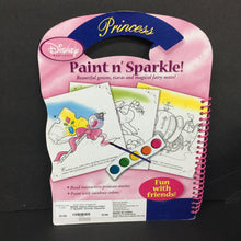 Load image into Gallery viewer, Disney Princess Paint n&#39; Sparkle! -activity character paperback
