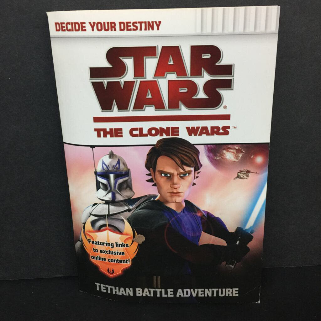 Tethan Battle Adventure (Star Wars: The Clone Wars) (Sue Behrent) (Decide Your Destiny/Choose Your Own Adventure) -character series paperback