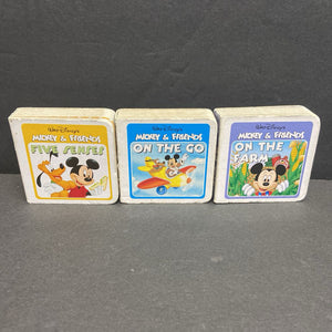 9pk Mickey & Friends Mini Board Books Set -character board