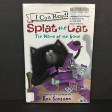 Load image into Gallery viewer, Splat the Cat: The Name of the Game (I Can Read Level 1) (Rob Scotton) -character reader hardcover
