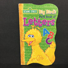 Load image into Gallery viewer, Big Bird&#39;s First Book of Letters (Sesame Street) -character board
