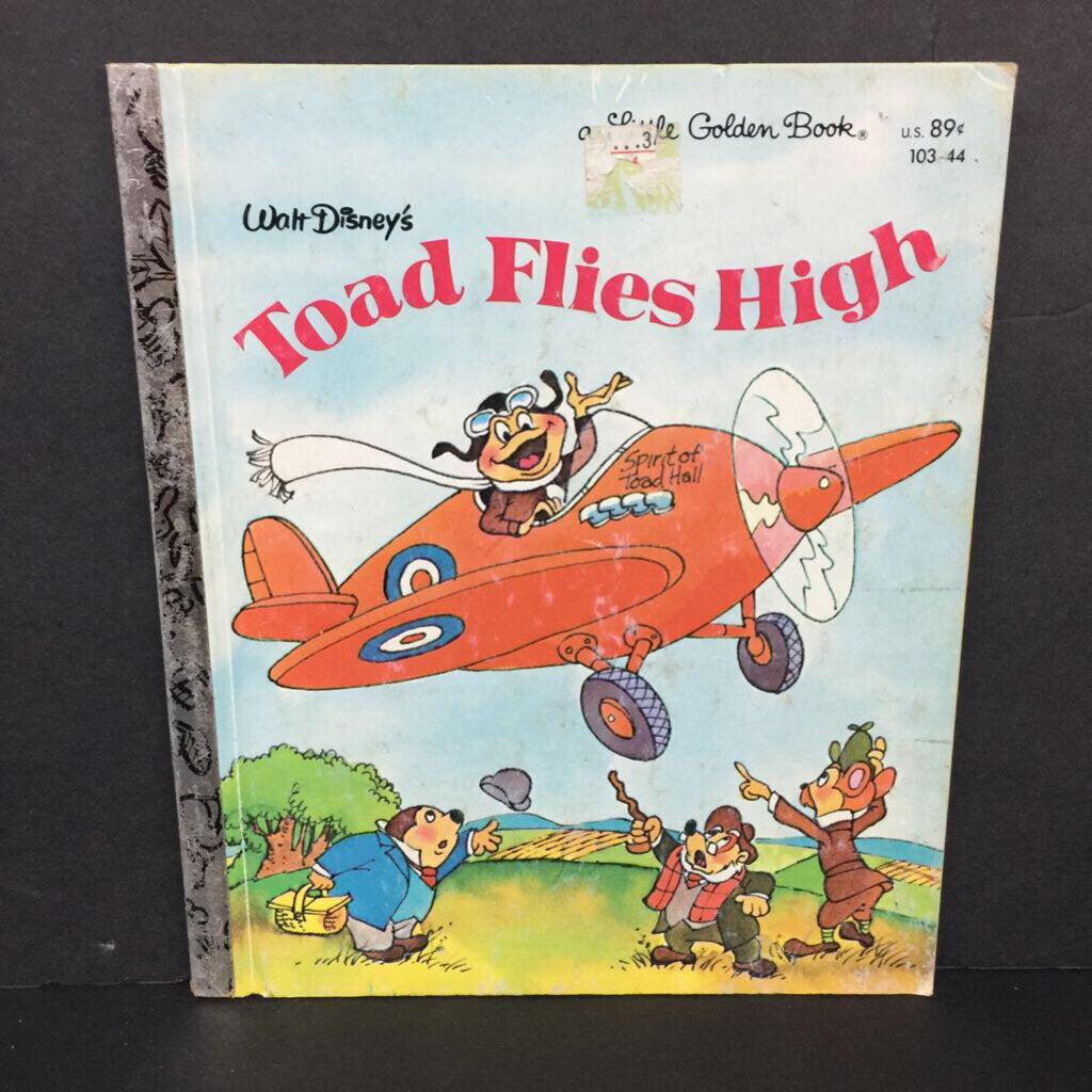 Walt Disney's Toad Flies High (Golden Book, Vintage Collectible 1982) -character hardcover