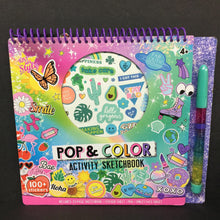 Load image into Gallery viewer, Pop &amp; Color Activity Sketchbook -activity hardcover
