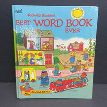 Load image into Gallery viewer, Richard Scarry's Best Word Book Ever (Golden Book, New Revised Edition) (Vintage Collectible 1980) (Language) -educational hardcover

