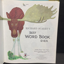 Load image into Gallery viewer, Richard Scarry's Best Word Book Ever (Golden Book, New Revised Edition) (Vintage Collectible 1980) (Language) -educational hardcover
