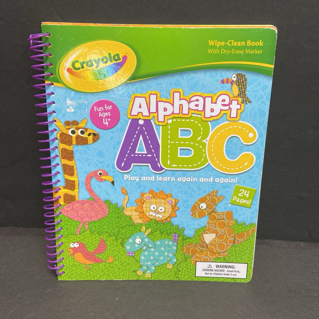 Alphabet ABC (Crayola) (Wipe-Clean Book) -workbook board