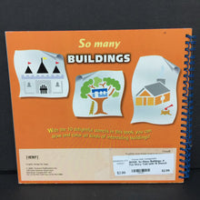 Load image into Gallery viewer, So Many Buildings: A Fun Story Told with 10 Stencil Pictures -activity board
