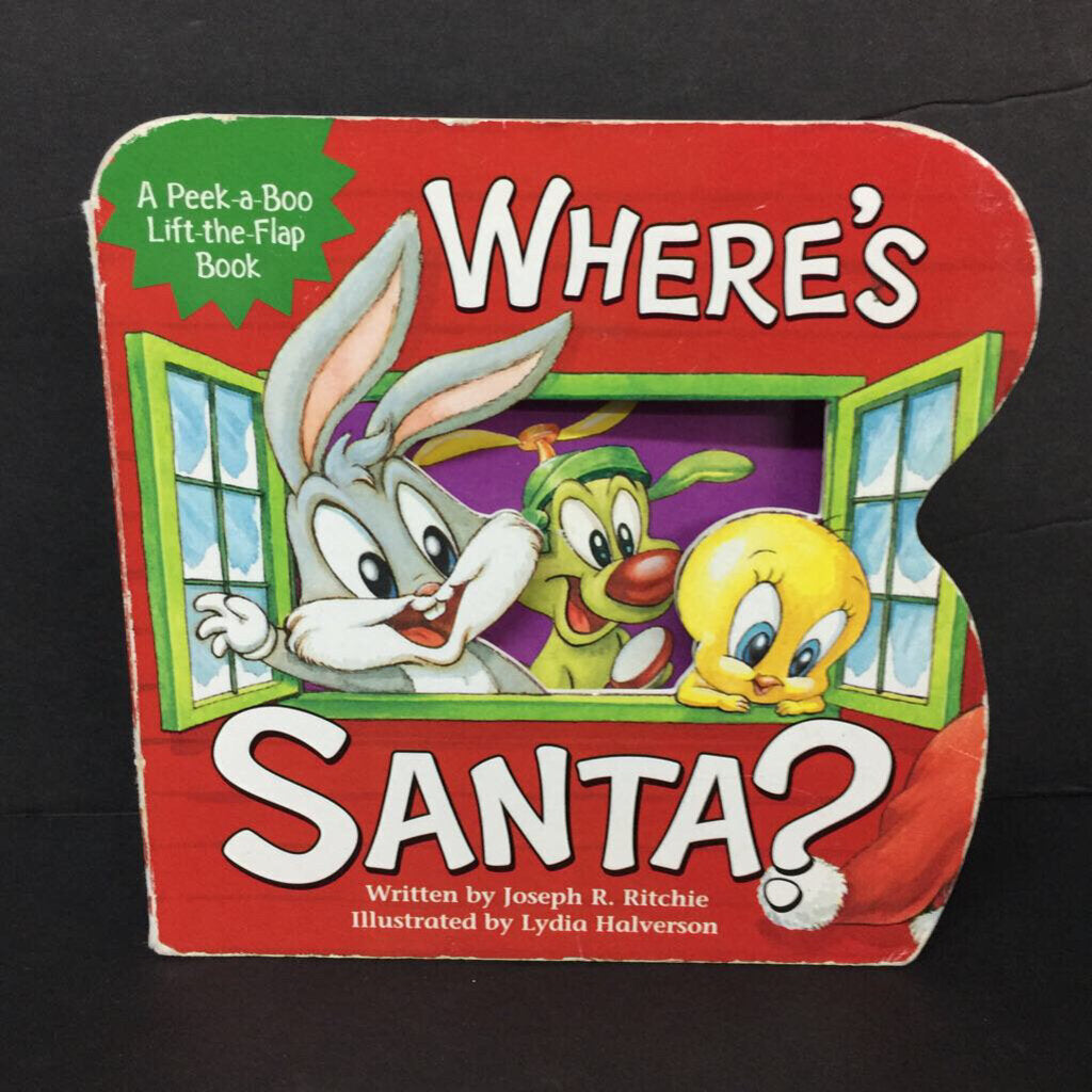 Where's Santa? (Joseph R. Ritchie) (Looney Tunes) (Season: Winter, Holiday: Christmas) (Lift-the-Flap) -character board
