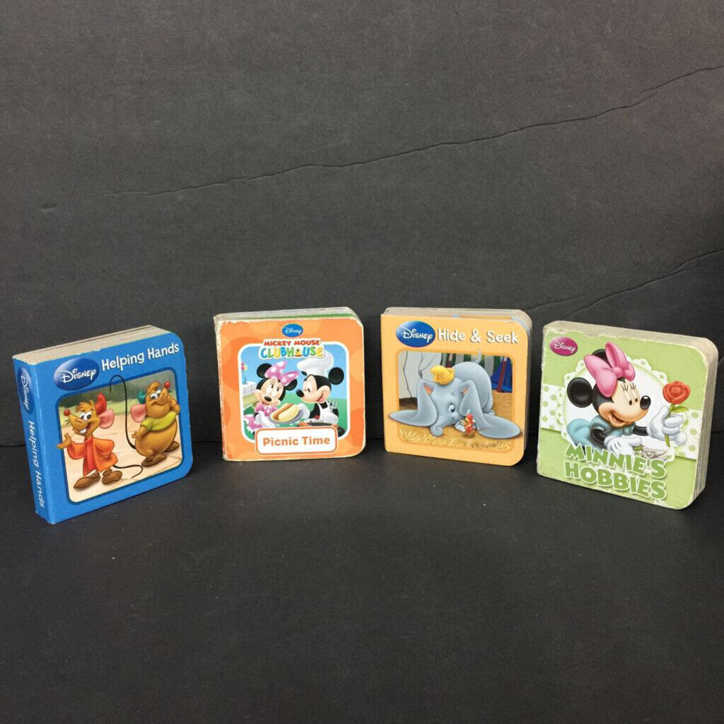 4pk Disney + Mickey & Friends Mini Board Book Set -character board