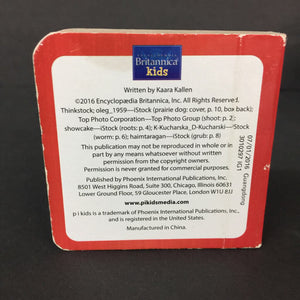 4pk Britannica Kids Mini Board Book Set (Kaara Kallen) (Environment) -educational board
