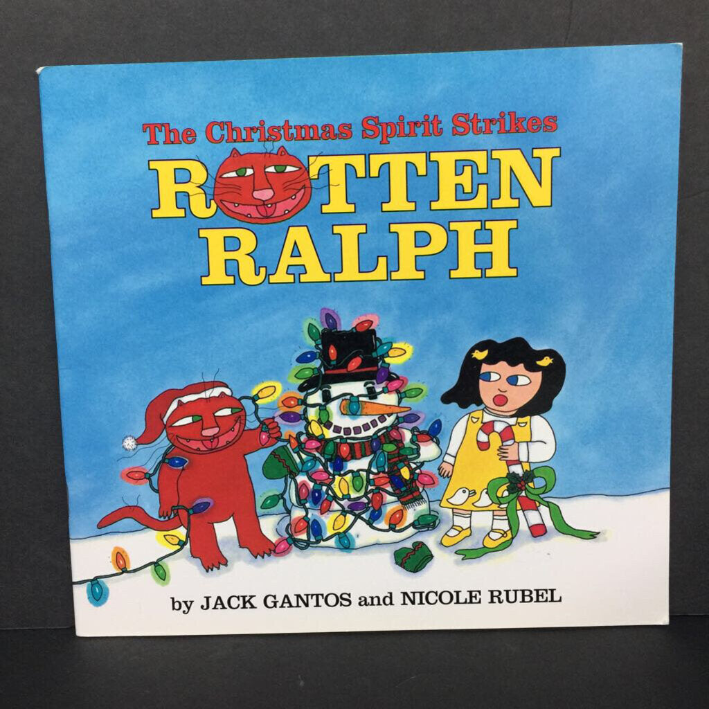 The Christmas Spirit Strikes: Rotten Ralph (Jack Gantos) (Season: Winter, Holiday) -character paperback