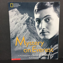 Load image into Gallery viewer, Mystery on Everest (National Geographic Society) (Audrey Salkeld) (Notable Event: Climbing Mt. Everest - Mallory) -educational paperback
