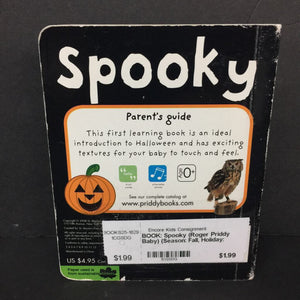 Spooky (Roger Priddy Baby) (Season: Fall, Holiday: Halloween) -touch & feel board
