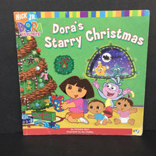 Load image into Gallery viewer, Dora&#39;s Starry Christmas (Dora the Explorer) (Season: Winter, Holiday) (Christine Ricci) -character paperback
