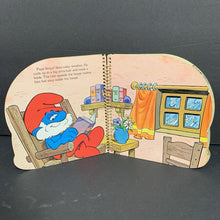 Load image into Gallery viewer, Rainy Day: A Smurf Book of Feelings (Vintage Collectible 1982) -character board
