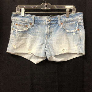 Perfect Shortie Ripped Denim Shorts