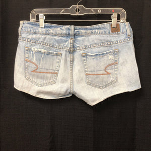 Perfect Shortie Ripped Denim Shorts