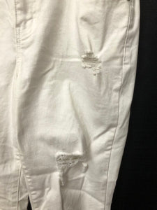 High Rise Ripped Double Button Denim Jeggings