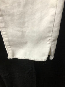 High Rise Ripped Double Button Denim Jeggings