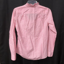 Load image into Gallery viewer, Ruffle Neckline Striped Top
