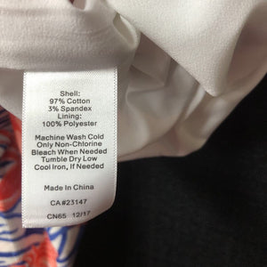 Lobster Print Stretch Cotton Canvas Skirt