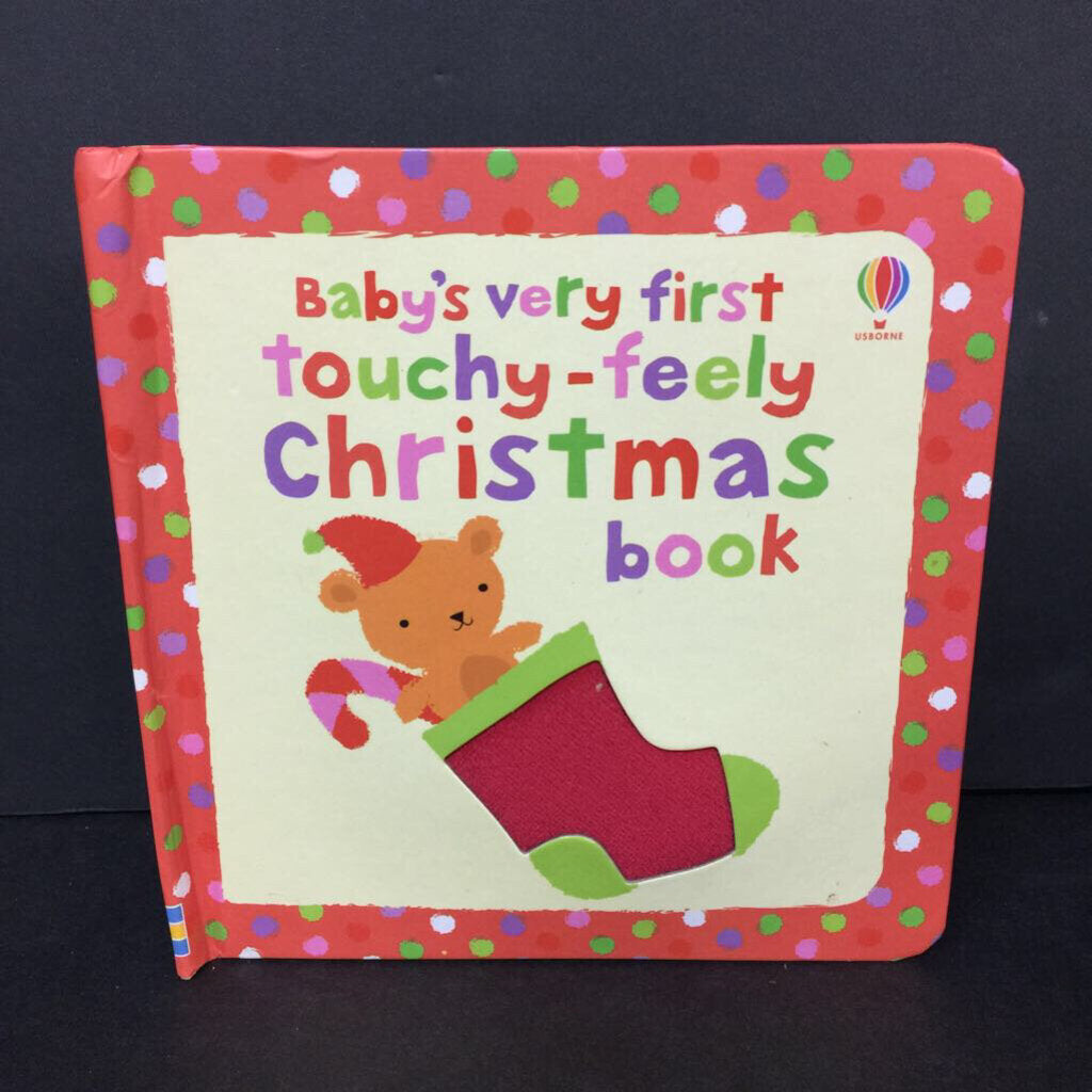 Baby's Very First Touchy-Feely Christmas Book (Usborne) (Season: Winter, Holiday) -board