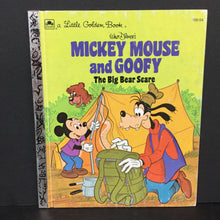Load image into Gallery viewer, The Big Bear Scare (Walt Disney&#39;s Mickey Mouse and Goofy / Mickey &amp; Friends) (Golden Book Vintage Collectible c.1978) -character hardcover
