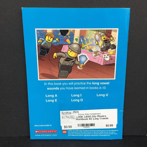 LEGO City Phonics Workbook #2: Long Vowels (Quinlan B. Lee) -character activity paperback