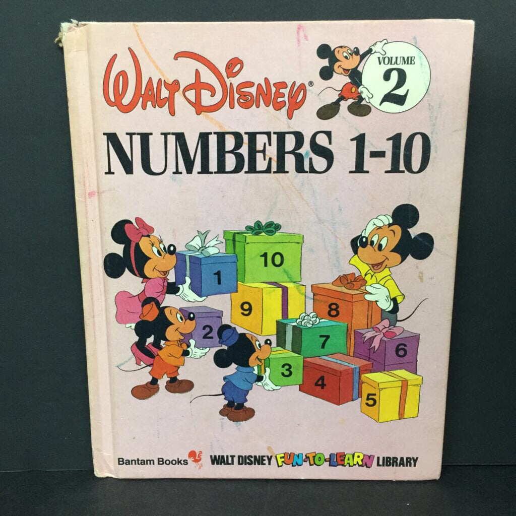 Walt Disney Numbers 1-10 (Fun-To-Learn Library Vol 2) -character reader hardcover