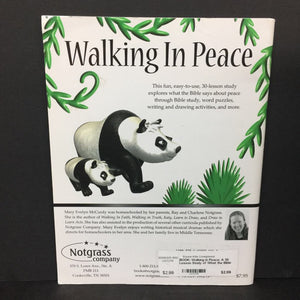 Walking in Peace: A 30 Lesson Study of What the Bible Says about Peace (Mary Evelyn McCurdy) -workbook religion paperback