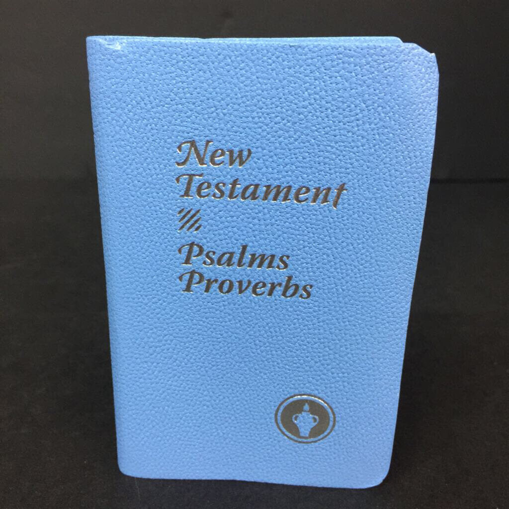New Testament Psalms & Proverbs Pocket Bible (Gideon) (Blue Cover) -religion paperback