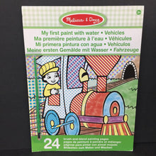 Load image into Gallery viewer, My First Paint with Water: Vehicles (Melissa &amp; Doug) -activity paperback

