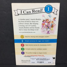 Load image into Gallery viewer, Amelia Bedelia Sleeps Over (I Can Read Level 1) (Herman Parish) -character reader paperback
