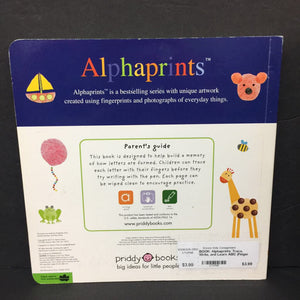 Alphaprints: Trace, Write, and Learn ABC (Finger Tracing & Wipe Clean) (Roger Priddy) -educational workbook board