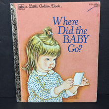 Load image into Gallery viewer, Where Did the Baby Go? (Sheila Hayes) (Golden Book Vintage Collectible 1979) -hardcover
