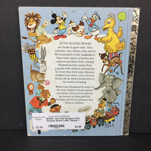 The Four Seasons (The Sesame Street Little Theater / Jim Henson's Muppets) (Tony Geiss) (Golden Book Vintage Collectible 1979) -character hardcover
