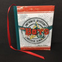 Load image into Gallery viewer, One-Minute Devotions for Boys (Jayce O&#39;Neal) (Soft-Cover) -religion hardcover
