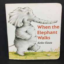 Load image into Gallery viewer, When the Elephant Walks (Keiko Kasza) -board
