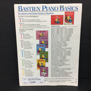 Piano for the Young Beginner: Primer A (Bastien Piano Basics) (James Bastien) (Music) -instructional educational paperback