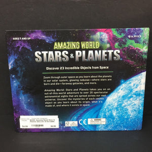 Amazing World Stars & Planets: Discover 23 Incredible Objects from Space (Paul Beck) -educational hardcover