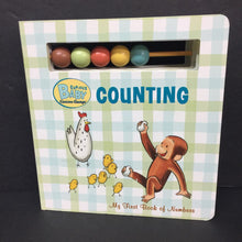 Load image into Gallery viewer, Counting: My First Book of Numbers (H.A. Rey) (Curious Baby Curious George) (Math) -character educational board
