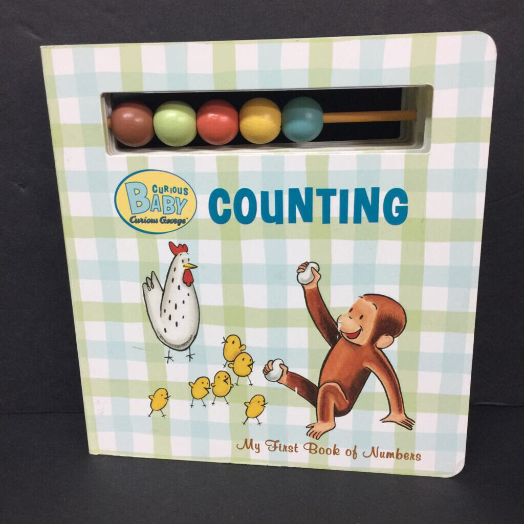 Counting: My First Book of Numbers (H.A. Rey) (Curious Baby Curious George) (Math) -character educational board