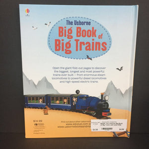 The Usborne Big Book of Big Trains and some little ones too... (Megan Cullis) (Vehicles) -educational hardcover